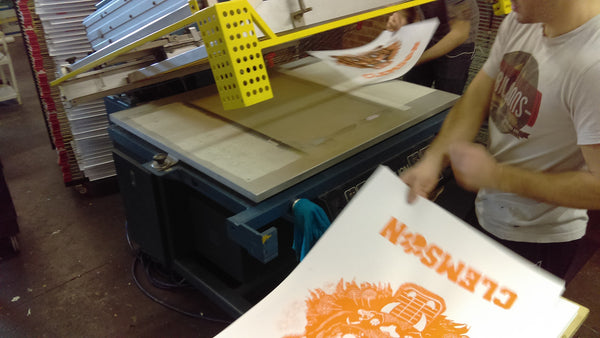 Clemson - Art Print in Orange, Black & White