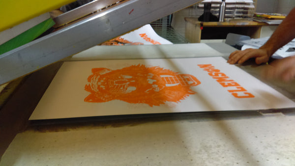 Clemson - Art Print in Orange, Black & White